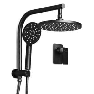 Cefito 9” Rain Shower Head Set Handheld Round High Pressure Mixer Tap Black