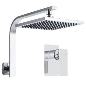 Cefito 8” Rain Shower Head Wall Arm Square High Pressure Mixer Tap Chrome