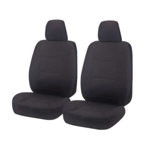 Seat Covers for MITSUBISHI TRITON MQ SERIES 01/2015 – ON DUAL / CLUB CAB UTILITY FRONT 2X BUCKETS CHARCOAL CHALLENGER