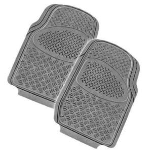 VELOCITY 2-Piece Car Mat – GREY [Rubber]