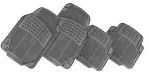 THUNDER 4-Piece Car Mat – GREY [Rubber]