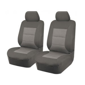 Seat Covers for MITSUBISHI TRITON MQ SERIES 01/2015 – ON SINGLE CAB CHASSIS FRONT 2X BUCKETS GREY PREMIUM