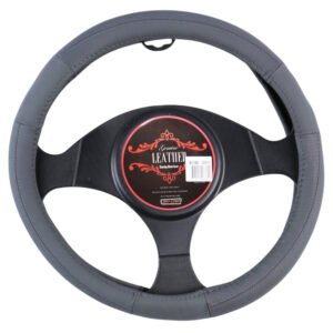 Miami Steering Wheel Cover – Grey [Leather]