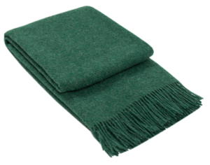 Brighton Throw – 100% NZ Wool – Emerald