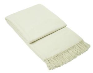 Chiswick Throw – Merino Wool/Cashmere – Ivory