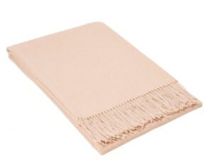 Paddington Throw – Fine Wool Blend – Blush