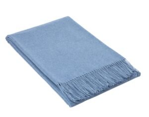 Paddington Throw – Fine Wool Blend – Blue