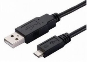 ASTROTEK USB to Micro USB Cable 2m – Type A Male to Micro Type B Male Black Colour RoHS