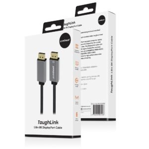 mbeat Tough Link 1.8m Display Port Cable v1.4 – Space Grey