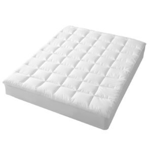 Hypoallergenic, Antibacterial w/ 100% Microfiber filling Mattress Topper – KING