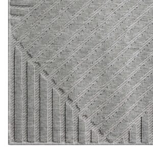 Alpha Outdoor Rug – Light Grey – 240×330