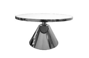 Glam Black 90cm Coffee Table – White Marble