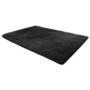 230x200cm Floor Rugs Large Shaggy Rug Area Carpet Bedroom Living Room Mat – Black