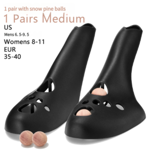 Medium Black Shoe Stretcher with Cedar Wood Balls, Size EUR 35-40 (Men’s US 6.5-9.5, Women’s US 8-11)