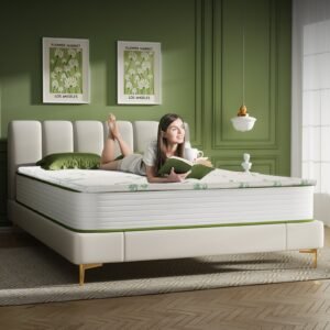 4cm Memory Foam Mattress Topper with Bamboo Cover – Queen